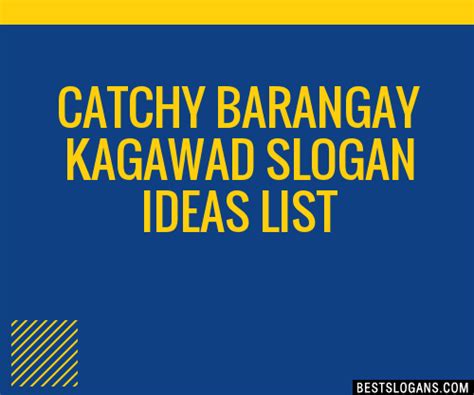 slogan for barangay kagawad